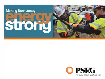 Why Make NJ Energy Strong?  Sandy, Hurricane Irene and the October  2011 snow storm represent