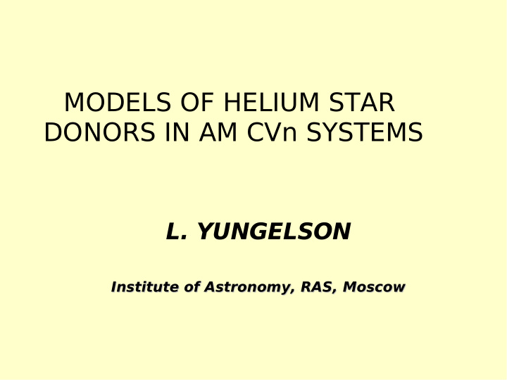 models of helium star donors in am cvn systems