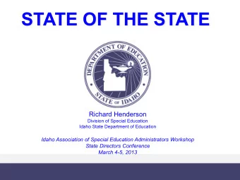 STATE OF THE STATE  Richard  Henderson    Richard Henderson  Evelyn  S.  Johnson