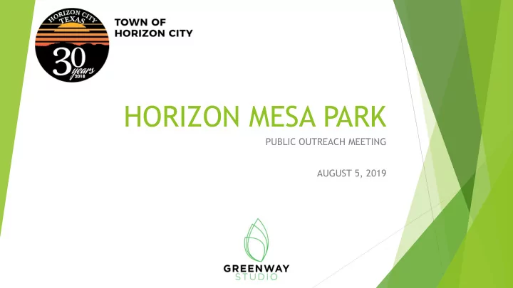 horizon mesa park