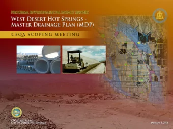 Program Environmental Impact Report  CEQA Lead Agency:  City of Desert Hot Springs  January 8, 2014