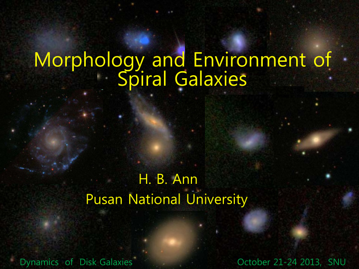 morphology and environment of spiral galaxies