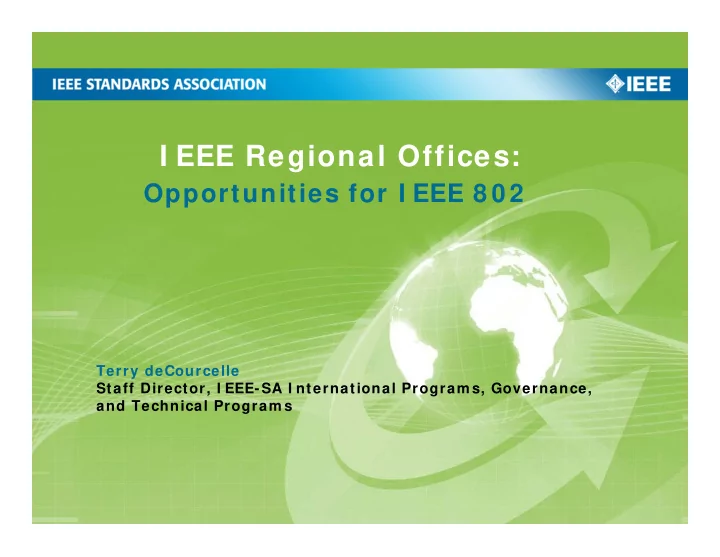 i eee regional offices