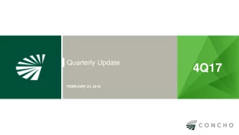 4Q17  FEBRUARY 20, 2018  Forward-Looking Statements and Other Disclaimers This presentation