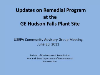 Quick Site History  Facility located on Bakers Falls in the Village  of Hudson Falls, Town of