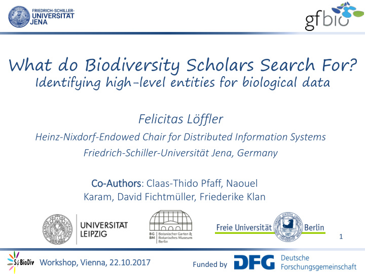 what do biodiversity scholars search for
