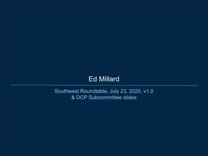 ed millard