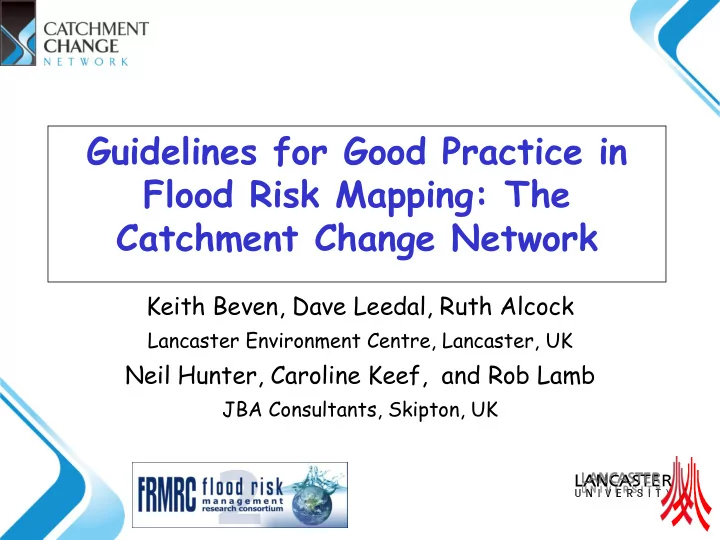 catchment change network