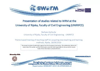 Presentation of  Presentation of  Presentation of  Presentation of studies  studies  studies