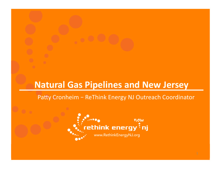natural gas pipelines and new jersey