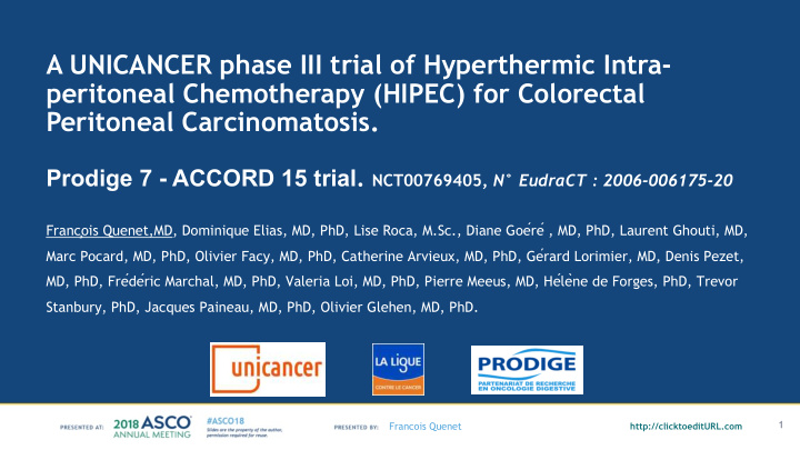 a unicancer phase iii trial of hyperthermic intra
