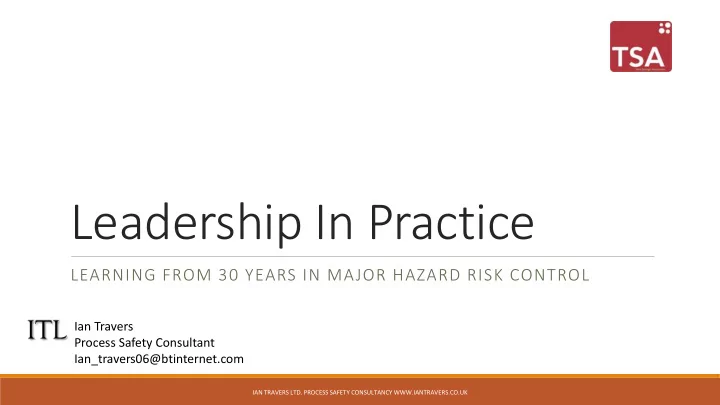 leadership in practice