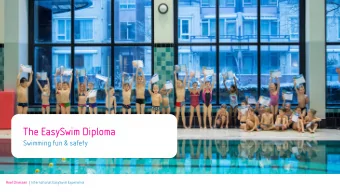 The EasySwim Diploma  Swimming fun &amp; safety  Roel Driessen | International EasySwim Experience
