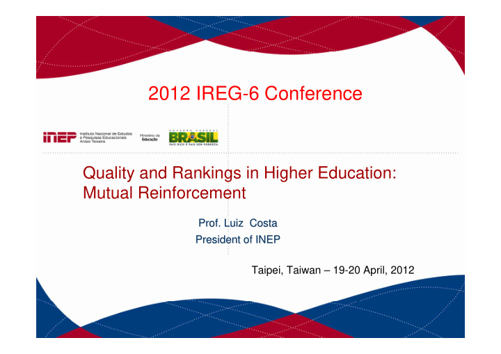 2012 ireg 6 conference