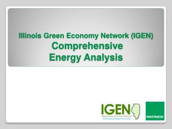 Comprehensive  Energy Analysis  IGEN Comprehensive Energy Analysis  Funding Information  Funding