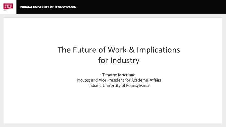 the future of work implications