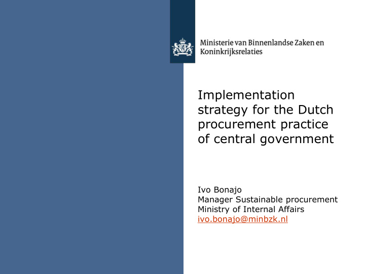 procurement practice