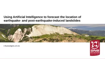 Using Artificial Intelligence to forecast the location of  earthquake- and post-earthquake-induced