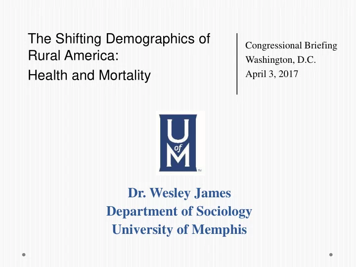 the shifting demographics of