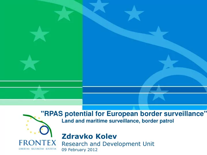 rpas potential for european border surveillance