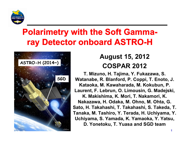 polarimetry with the soft gamma polarimetry with the soft