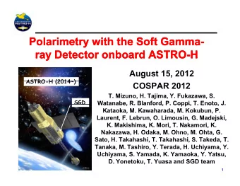 Polarimetry with the Soft Gamma  Polarimetry  with the Soft Gamma-  -  ray Detector onboard ASTRO