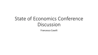 State of Economics Conference  Discussion  Francesco Caselli  A Growth Taxonomy  Income p.c.  Time