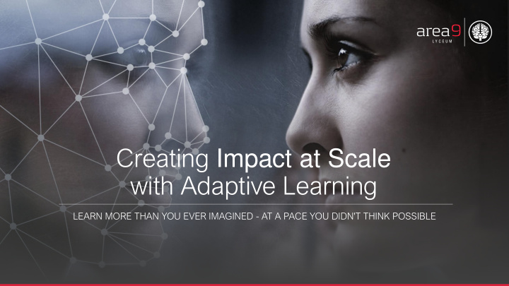 with adaptive learning