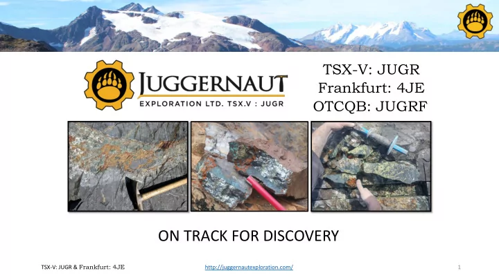 on track for discovery