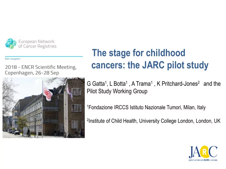 cancers the jarc pilot study