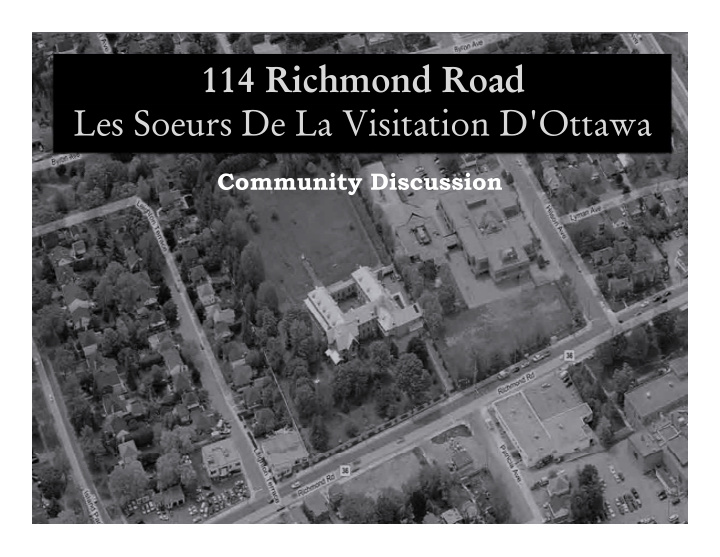 114 richmond road les soeurs de la visitation d ottawa