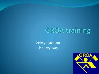 Selwyn Jackson  January 2015  1  Agenda  Fairness  VLC Sprints  Rope hold starts  Radio