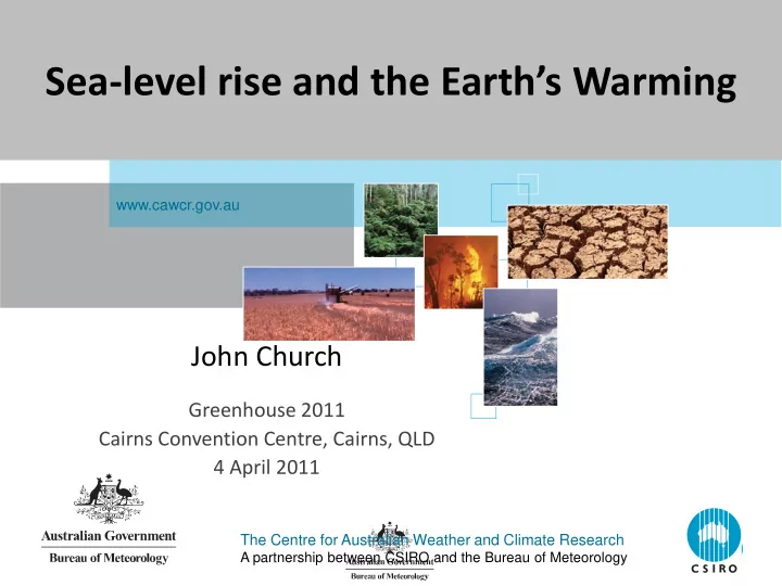 sea level rise and the earth s warming