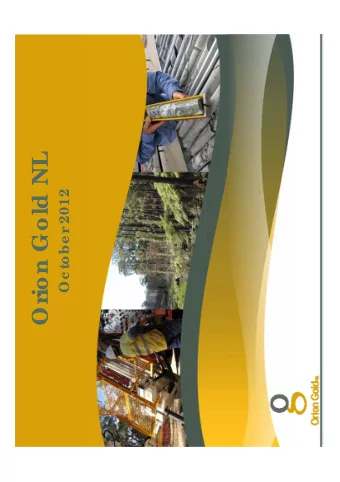 ion Gold NL  2012  Oc tobe r  Or  Disc laime r  &amp; Compe te nt Pe r  sons State me nt  Disc
