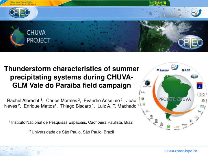 thunderstorm characteristics of summer precipitating