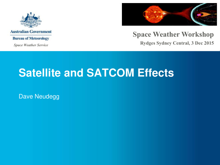 satellite and satcom effects