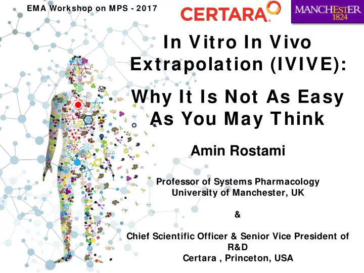 in vitro in vivo extrapolation ivive