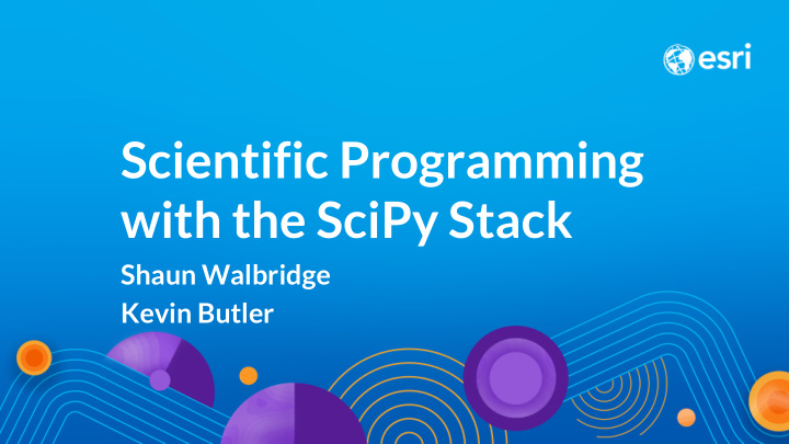 scientific programming with the scipy stack