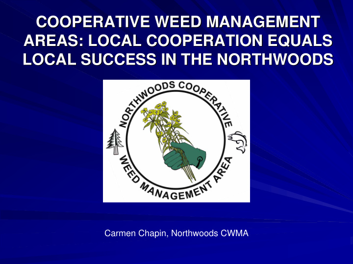 cooperative weed management cooperative weed management