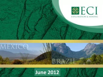 June 2012 Forward Looking Statements  No stock exchange, securities commission or other regulatory