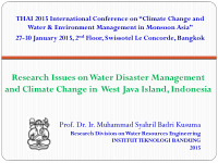 research issues on water disaster management