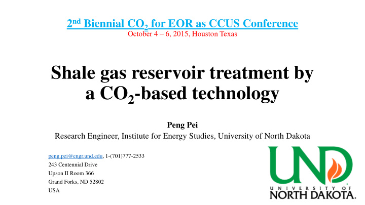 shale gas reservoir treatment by