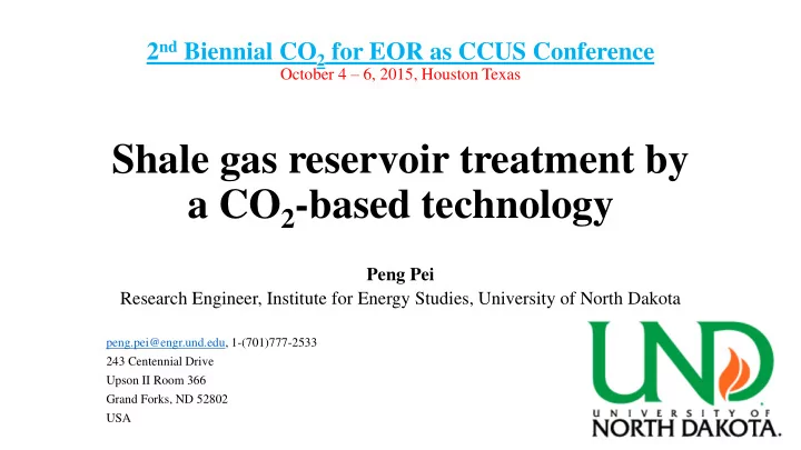 shale gas reservoir treatment by