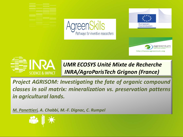 umr ecosys unit mixte de recherche inra agroparistech