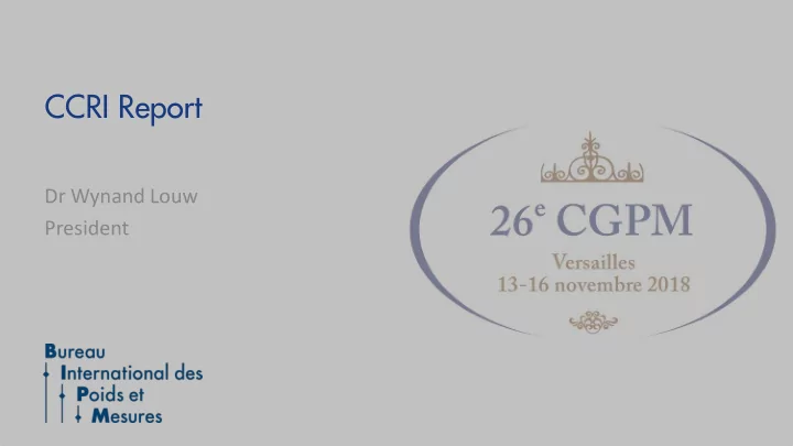 ccri report