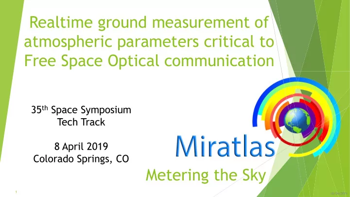 free space optical communication