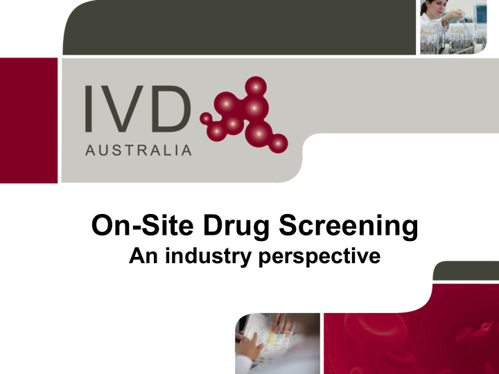 on site drug screening