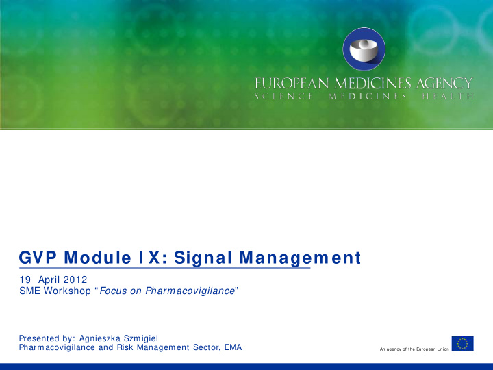 gvp module i x signal managem ent