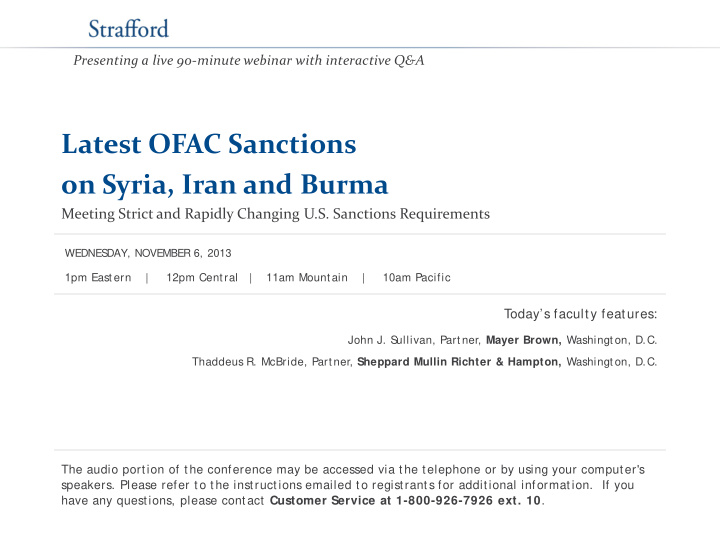latest ofac sanctions on syria iran and burma