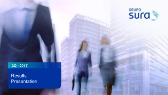 Presentation  D I S C L A I M E R The forward-looking statements contained herein are based on